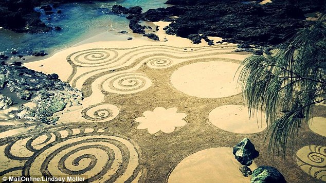 Chloe only got into sand sketching by accident after she saw a story online and thought her art would translate well onto the sand